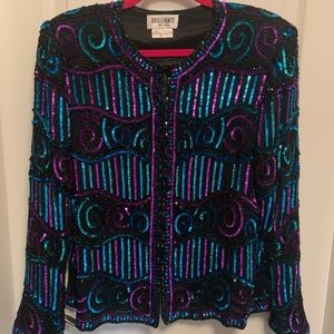 BRILLIANTE by J.A. Vintage sequin jacket